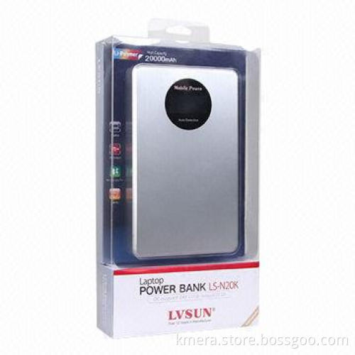 Huge Capacity Traveling and Business Laptop External Battery, 20,000mAh with LCD Display, Colorful